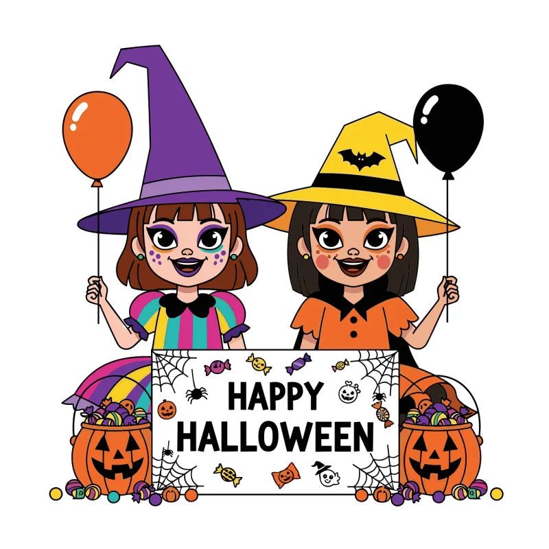Halloween Witches Suits Stickdatei – Fahrzeuge