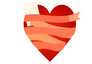 Red heart Heart Love Stickdatei