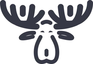 Moose Deer Animal Stickdatei