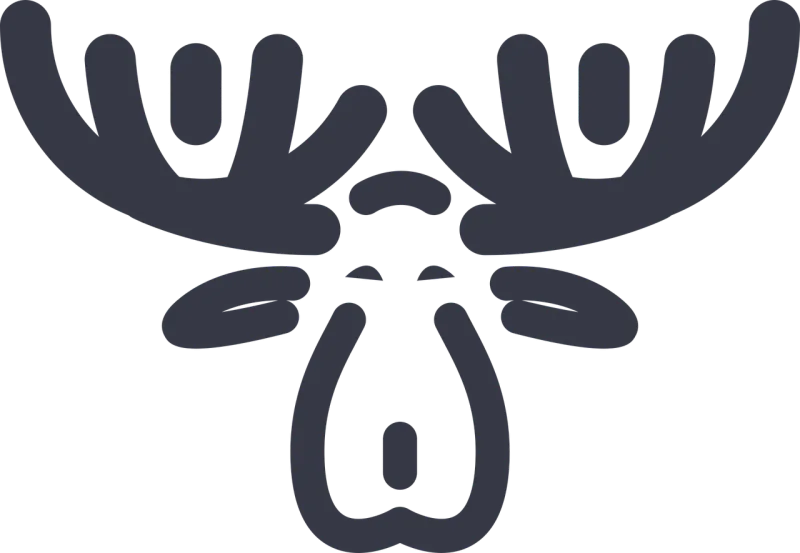 Moose Deer Animal Stickdatei – Tiere
