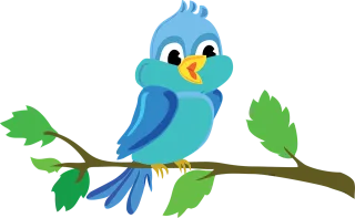 Bird Nature Branch Stickdatei
