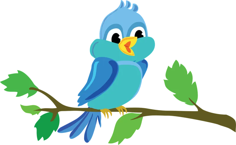 Bird Nature Branch Stickdatei – Tiere