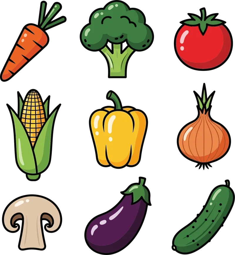 Vegetables Food Healthy Stickdatei – Natur