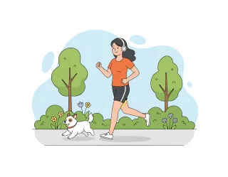 Fitness Outdoor jogging Running exercise Stickdatei