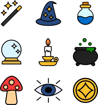 Magic Wizard Witch Stickdatei