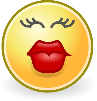 Kiss Love Smiley Stickdatei