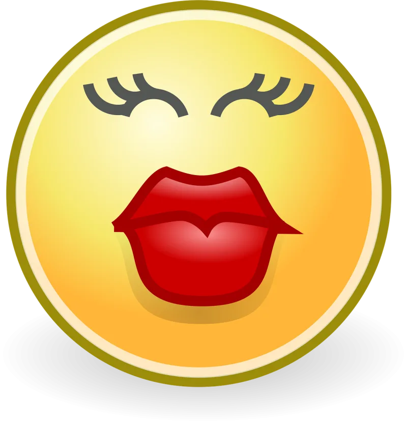 Kiss Love Smiley Stickdatei – Herzen & Liebe