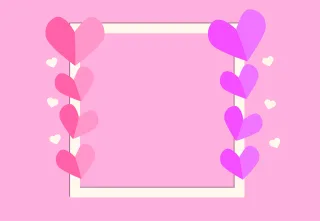 Love card Hearts Design Stickdatei
