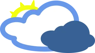 Cloudy Sunny Cloud Stickdatei