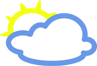 Cloudy Nature Sunny Stickdatei – Natur
