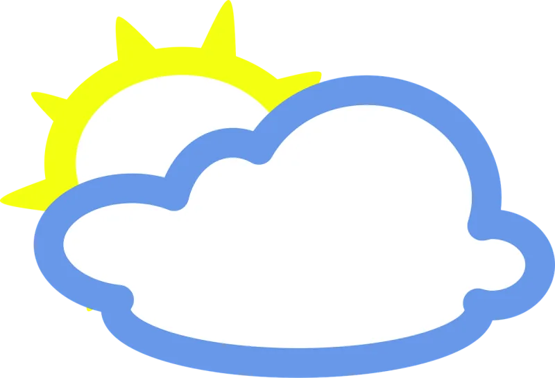 Cloudy Nature Sunny Stickdatei – Natur