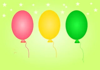 Balloons Celebration Colorful Stickdatei