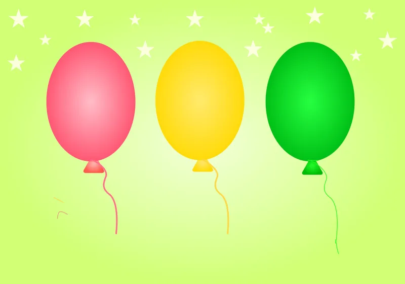 Balloons Celebration Colorful Stickdatei – Fahrzeuge