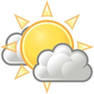 Warm Sunny Cloudy Stickdatei