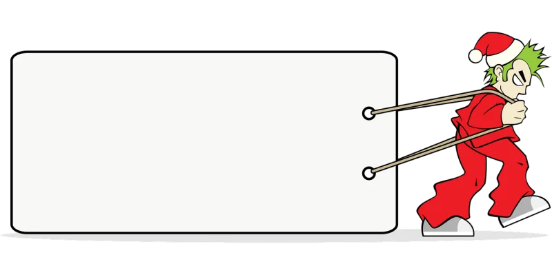 Banner Drawing Design Stickdatei – Weihnachten