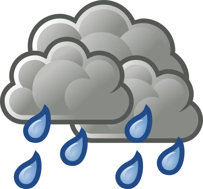 Rain Heavy rain Cloudy Stickdatei – Natur