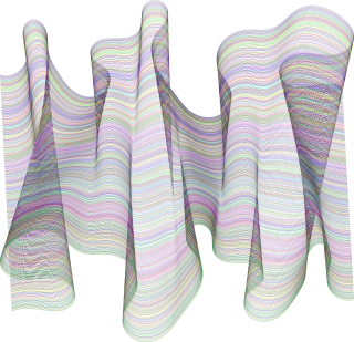 Ribbon Nature Wave Stickdatei