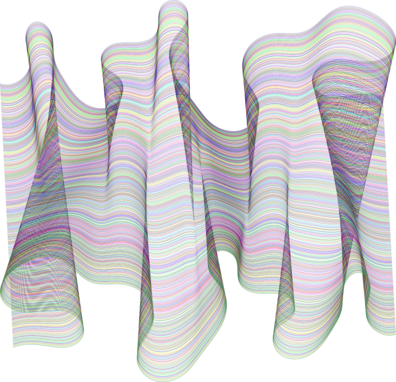 Ribbon Nature Wave Stickdatei – Natur