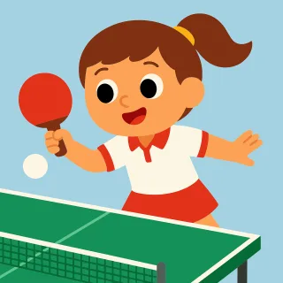 Ai generated Table tennis Ping pong Stickdatei