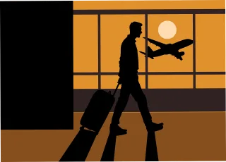 Travel Airport Flight Stickdatei