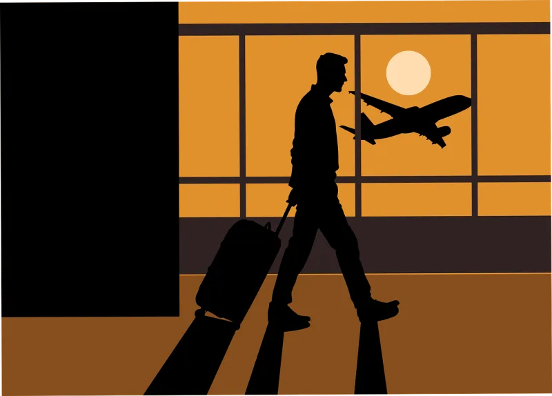Travel Airport Flight Stickdatei – Kinder