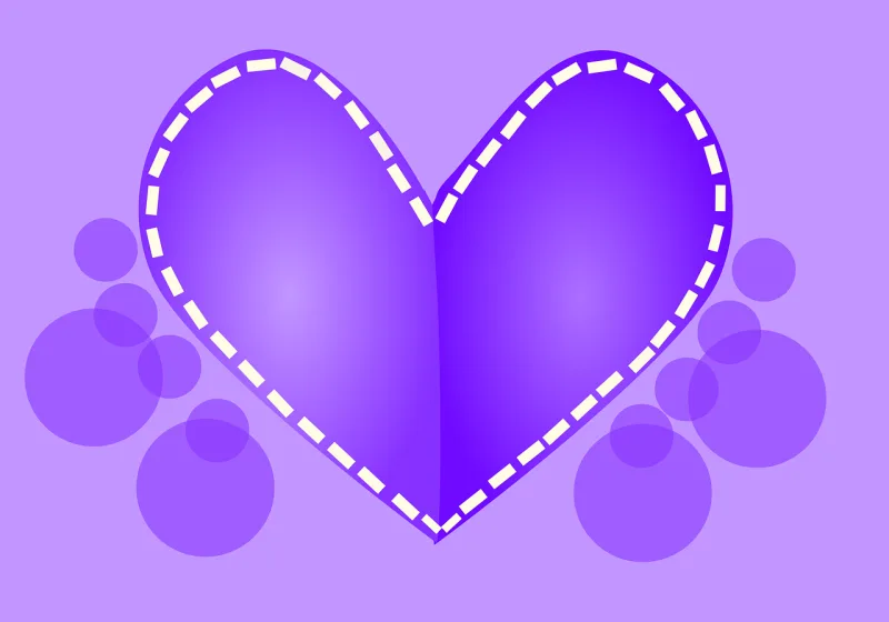 Heart Love card Copy space Stickdatei – Herzen & Liebe