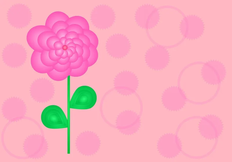 Card Pink flower Flower Stickdatei – Blumen