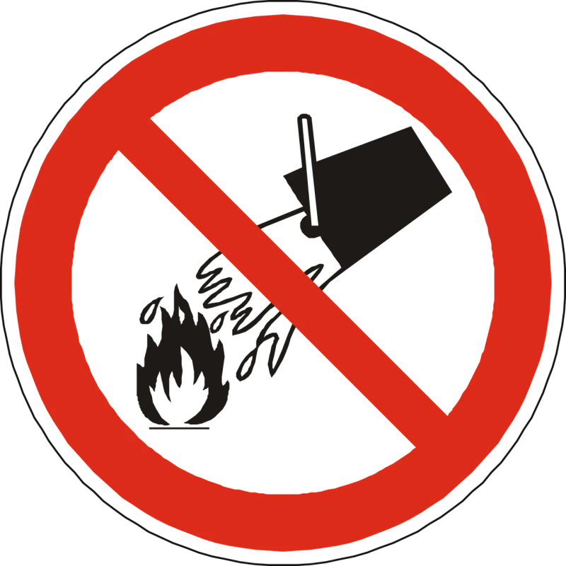 No water on fire Prohibited Forbidden Stickdatei – Fahrzeuge