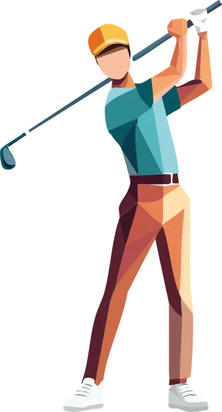 Golf Golfed Golfer Stickdatei