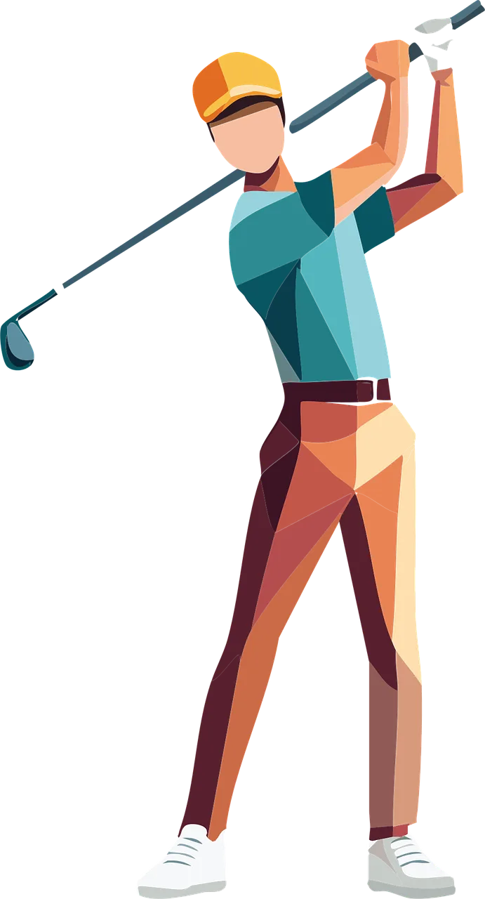 Golf Golfed Golfer Stickdatei – Sport