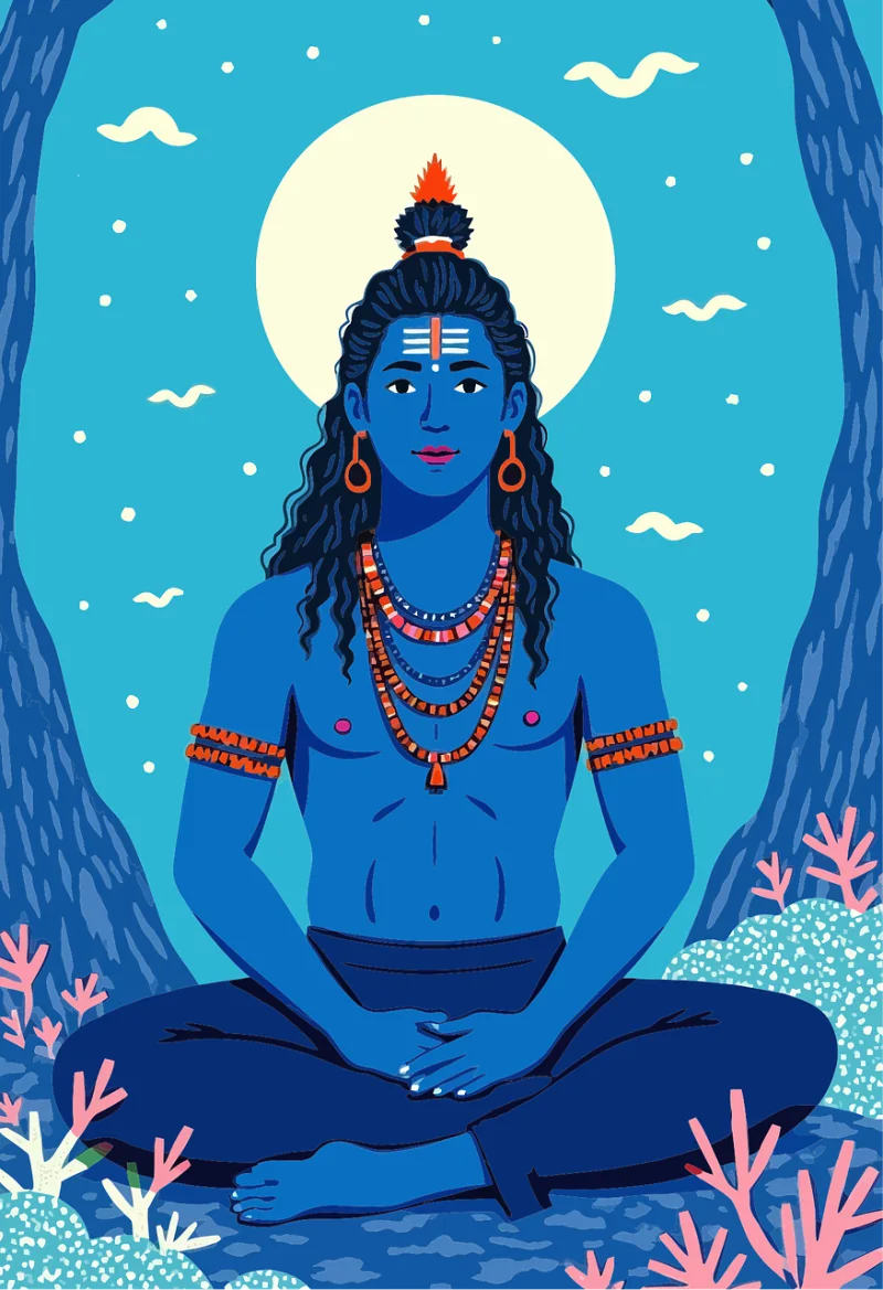 Shiva Meditation Hindu Stickdatei – Sport