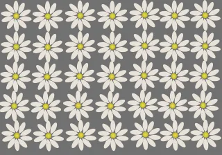 Flower background Margaritas Design Stickdatei