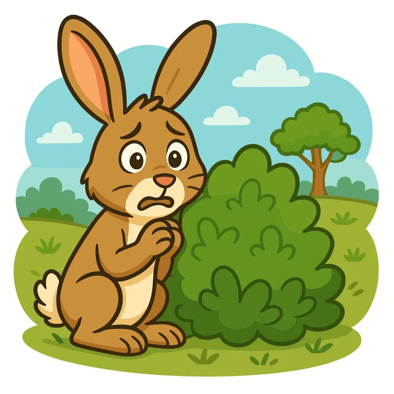 Cartoon rabbit Cute bunny Forest animal Stickdatei – Tiere