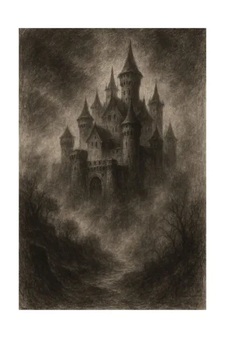 Castle Gothic Dark Stickdatei