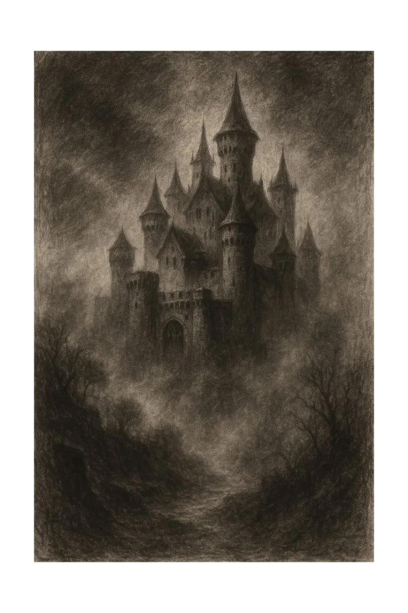 Castle Gothic Dark Stickdatei – Kinder