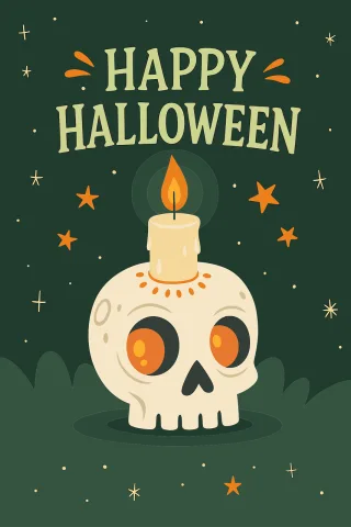 Halloween Sugar skull Day of the dead Stickdatei