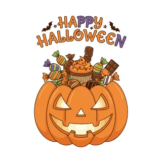 Halloween Jack-o'-lantern Pumpkin Stickdatei