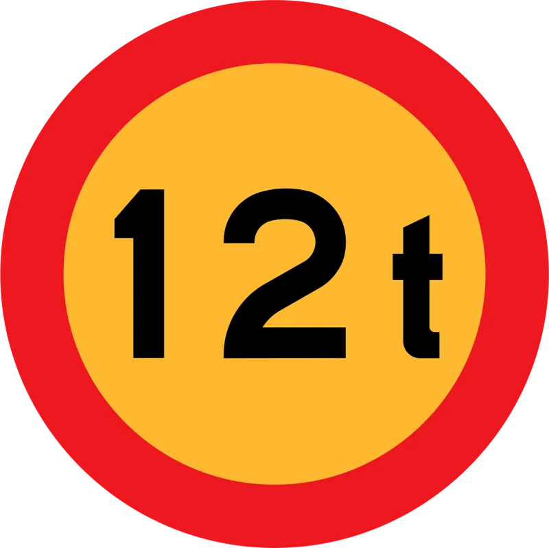 Weight Maximum 12 tonnes Stickdatei – Fahrzeuge