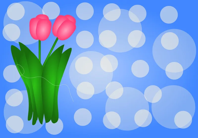 Tulip Pink tulip Nature Stickdatei – Blumen