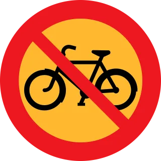 No biking Bicycle Bike Stickdatei