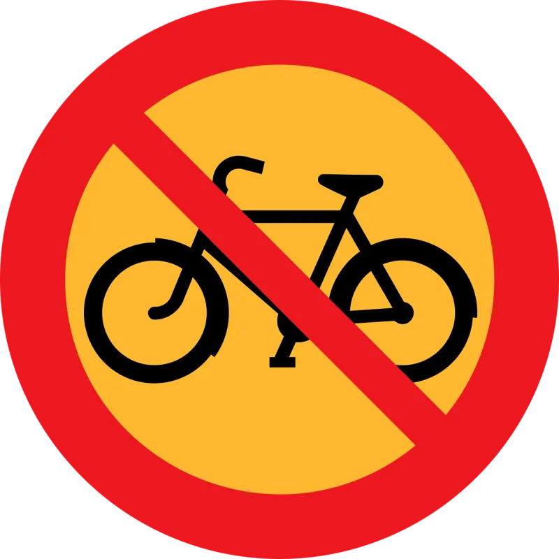 No biking Bicycle Bike Stickdatei – Fahrzeuge