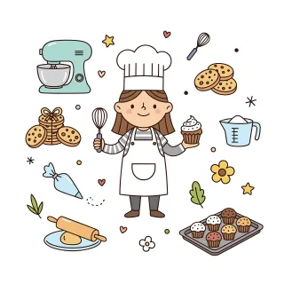 Baker Pastry chef Baking Stickdatei