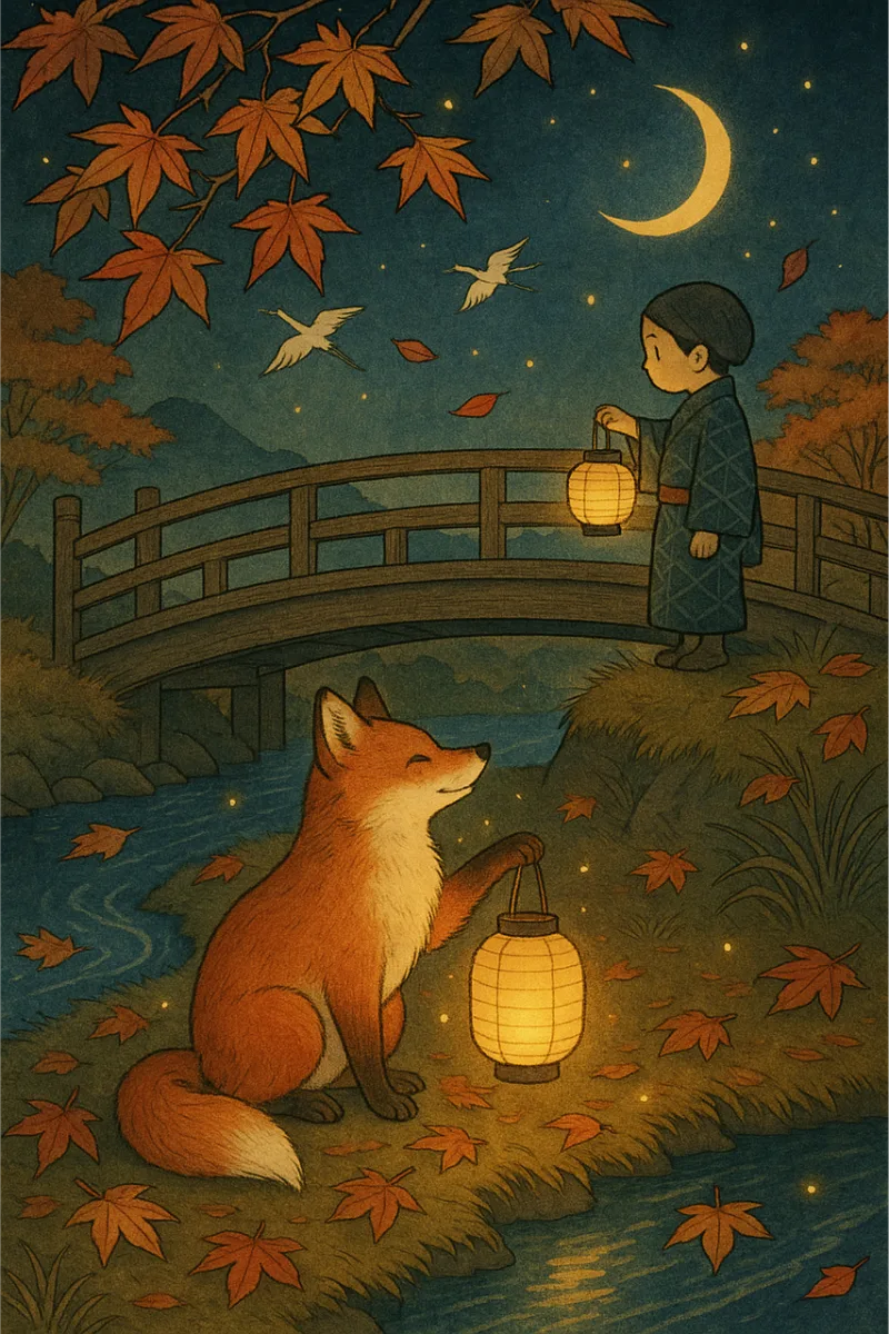 Autumn Fall Fox Stickdatei – Tiere