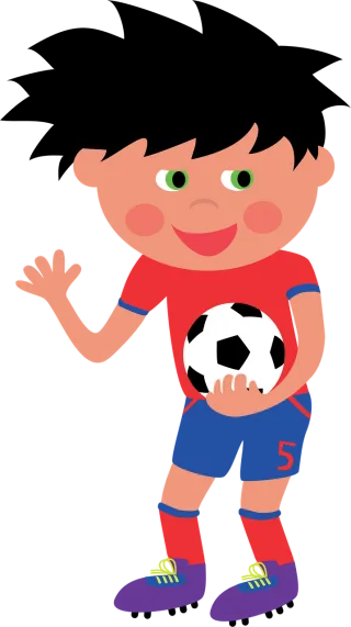 Football Footballer Ball Stickdatei