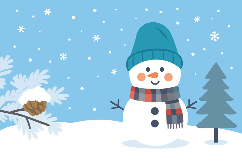 Winter Snowman Wintry Stickdatei – Weihnachten