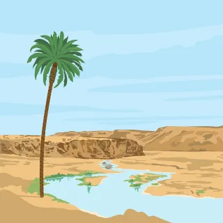 Desert Sahara Palm Stickdatei
