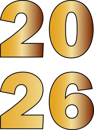 New year 2026 Calendar Stickdatei