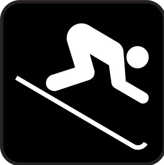 Skiing Ski-run Downhill Stickdatei