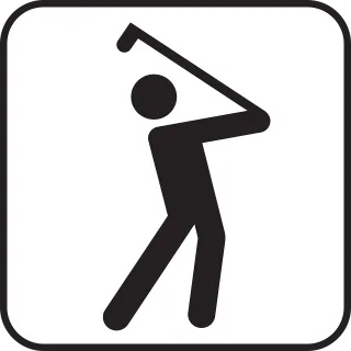 Golf Sports Golfing Stickdatei