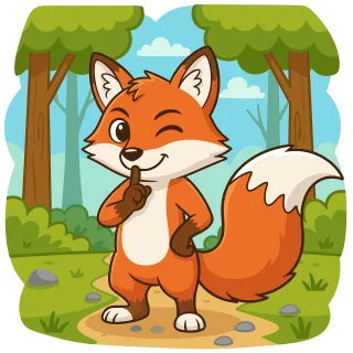 Fox Cute fox Funny fox Stickdatei